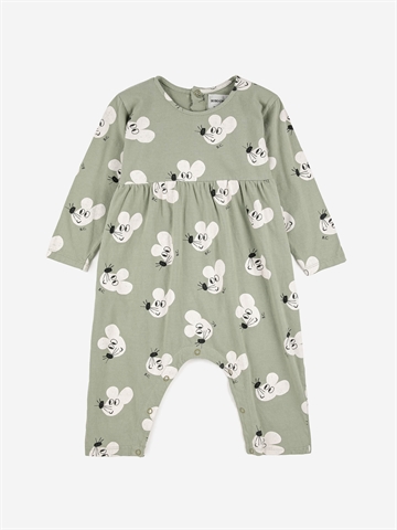 Bobo Choeses Baby Mouse All Over Overall Light Green